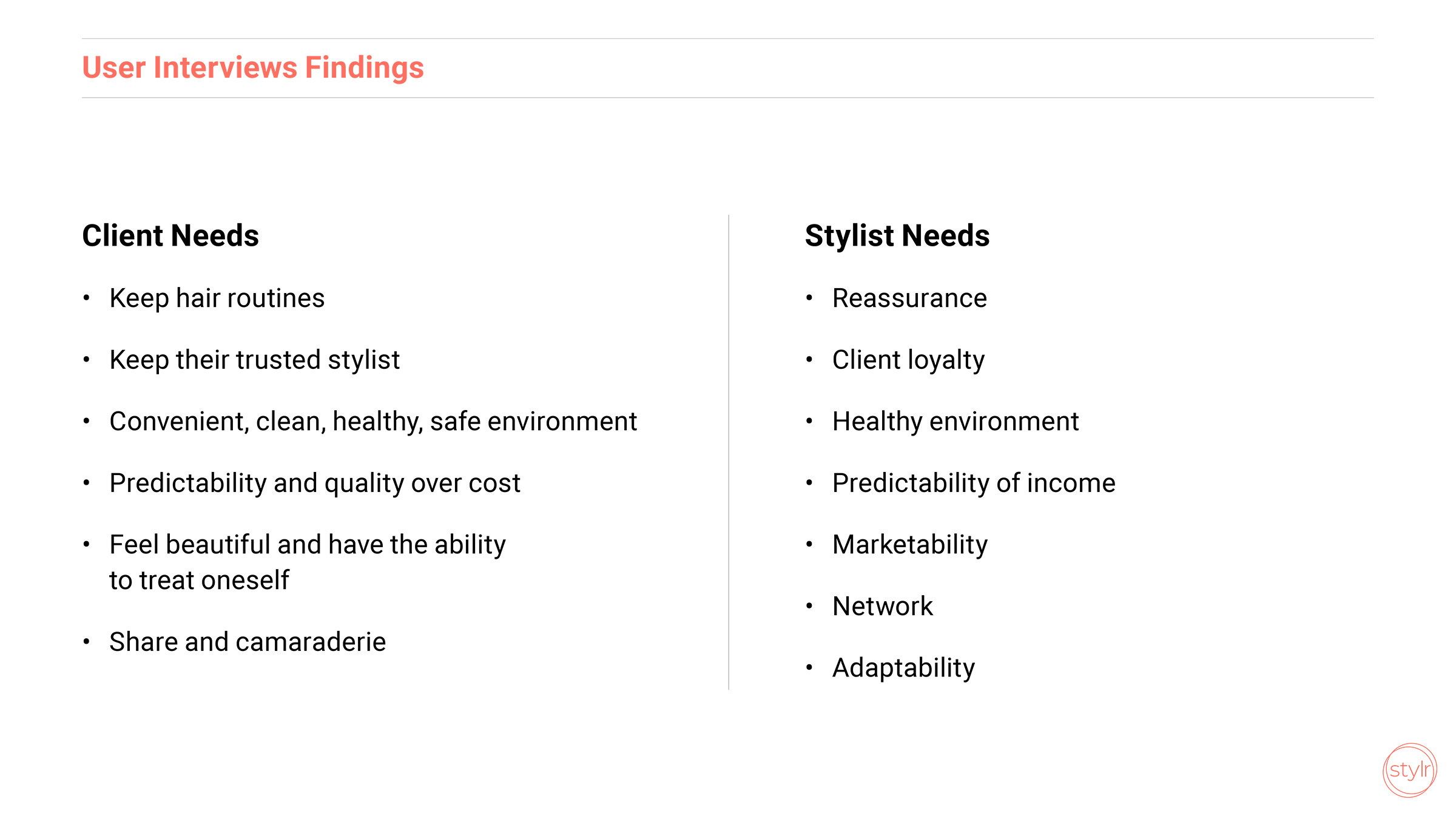 Stylr prototype presentation