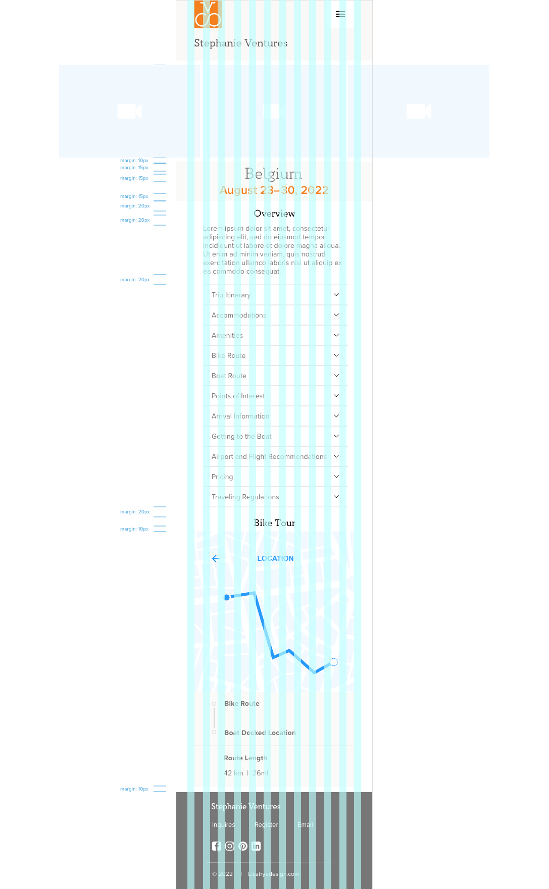 home page mobile grid